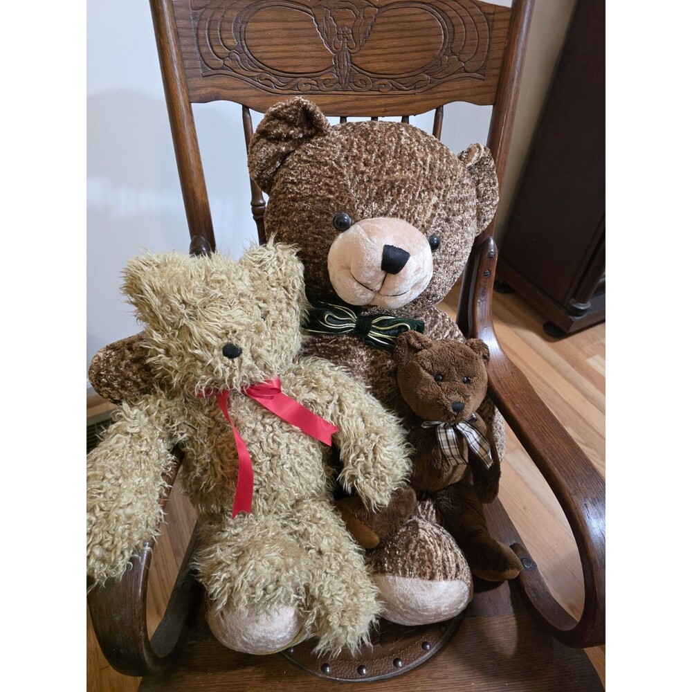 Lot Of 3 Name Brand Collectable Teddy Bears TY, Pier 1 Imports